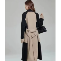 Plus Size 2024 Autumn/winter New Women's Fashionable Versatile Slimming Medium-length Woolen Jacket Trendy Neutral Overcoat S...